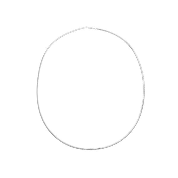 Kelly Waters Silver Platinum Finish 2mm Omega Chain