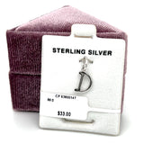 Sterling Silver Letter "D" Charm