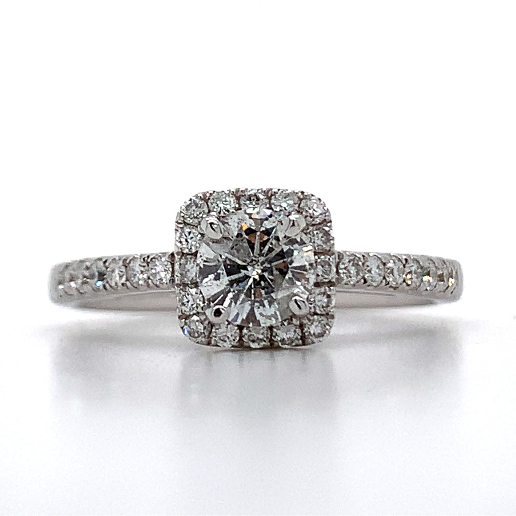 "Sheryl" 14K White Gold .76CT Diamond Engagement Ring