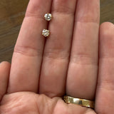 WJS Set 14K Yellow Gold 1/3 Carat Total Weight Diamond Studs