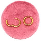 Silver Gold Plated Huggie Hoop Earrings