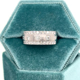 Silver Lab Grown Diamond Band Ring