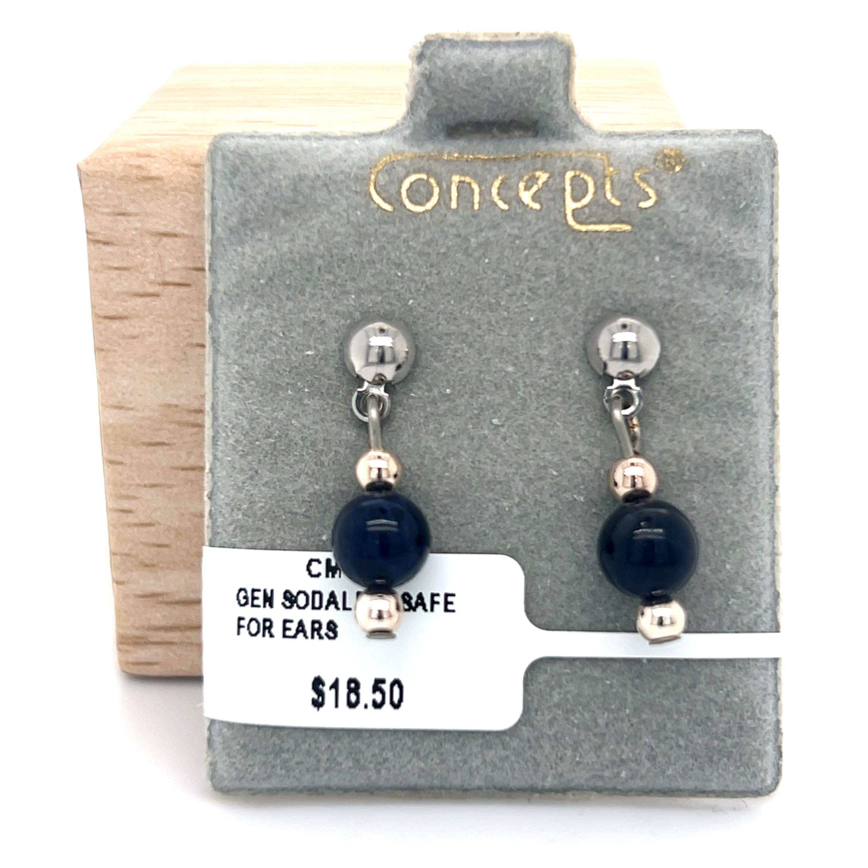Genuine Sodalite Allergy free Earrings
