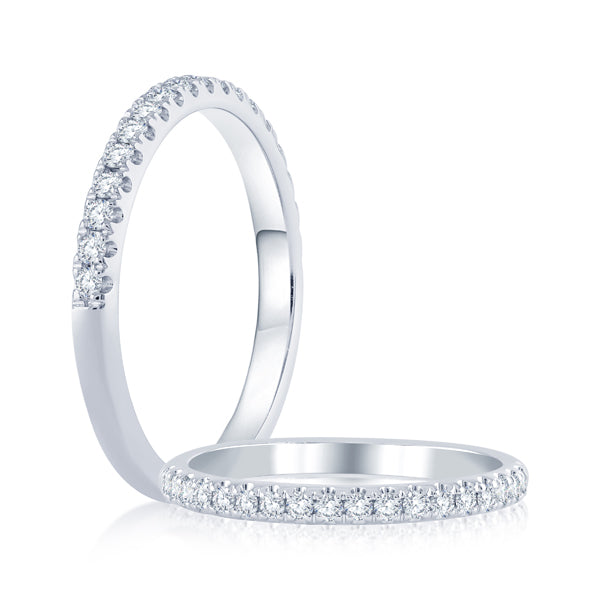 Diamond Wedding/Anniversary/Stackable Bands  -  Women'