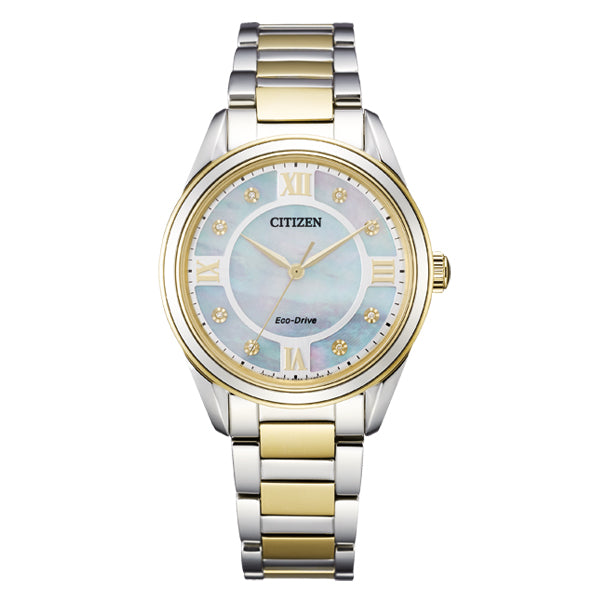 Ladies' Arezzo Diamond Accented Eco-Drive Watch