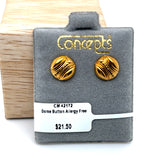 Dome Button Allergy Free Earrings