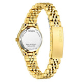 Ladies' Citizen Crystal Accent Goldtone Stainless Steel Watch