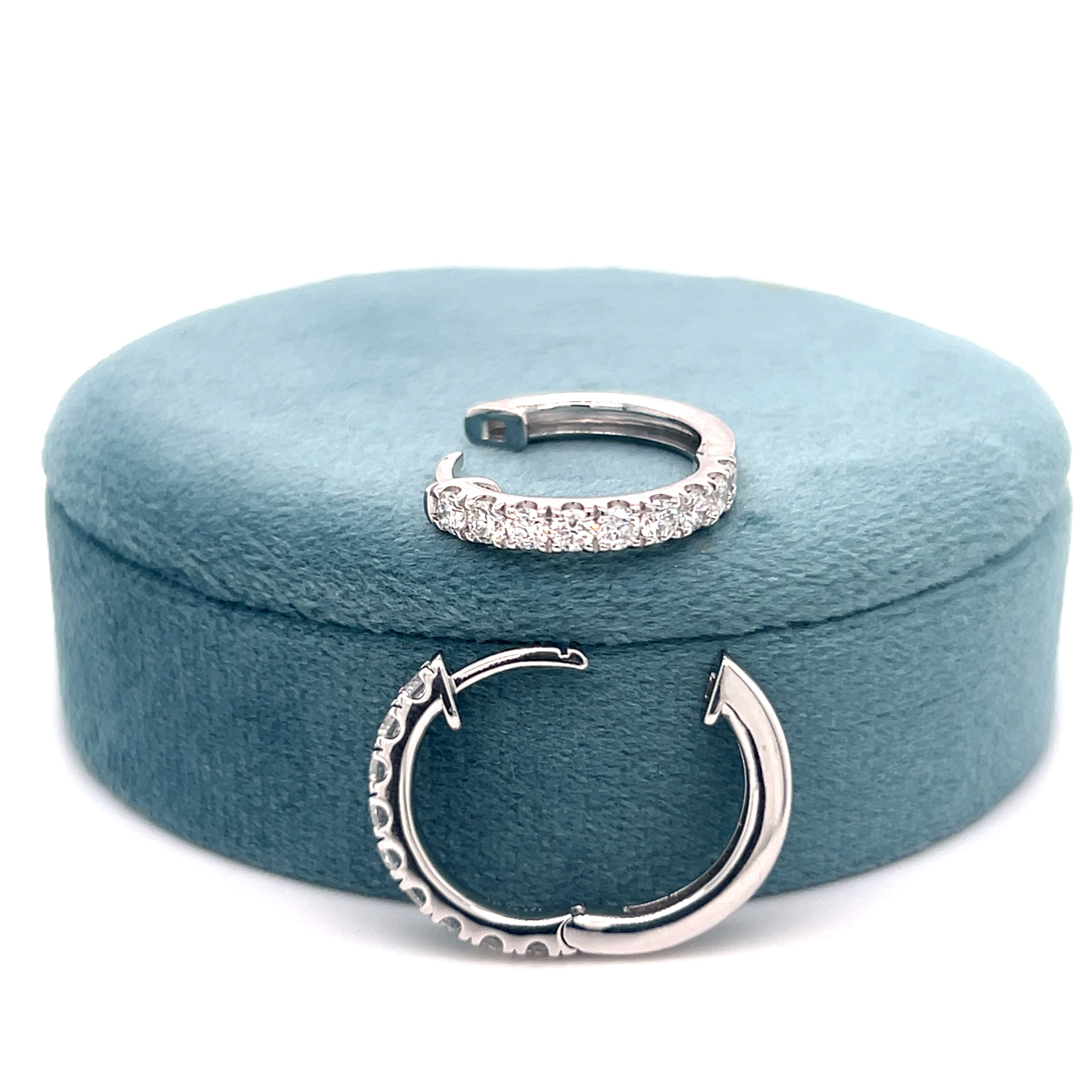 Silver Lab Grown Diamond Earrings