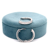 Silver Lab Grown Diamond Earrings