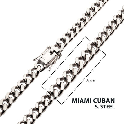 Men's Stainless Steel Miami Cuban Chain 20"