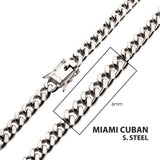Men's Stainless Steel Miami Cuban Chain 20"
