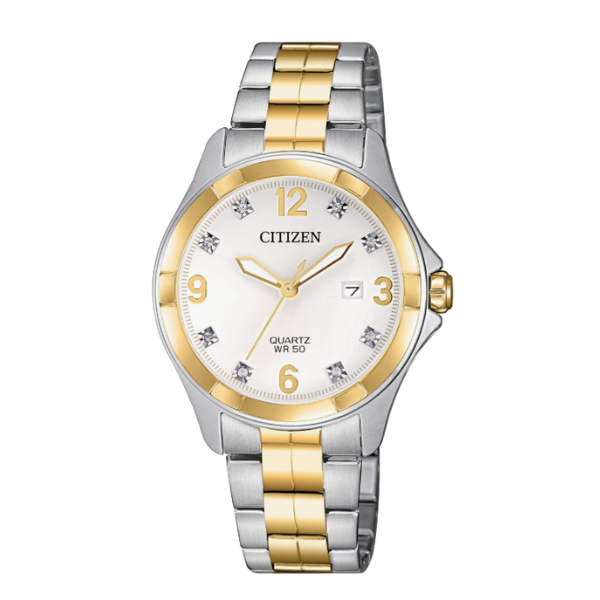 Citizen Women's Quartz Two Tone Steel Crystal Watch