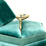 14K Yellow Gold 3.00CT E VVS2 IGI Pear Solitaire Lab Grown Diamond Engagement Ring