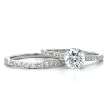 White Gold Lab Grown Diamond Bridal Set