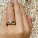 Yellow Gold Diamond Bridal Engagement Ring