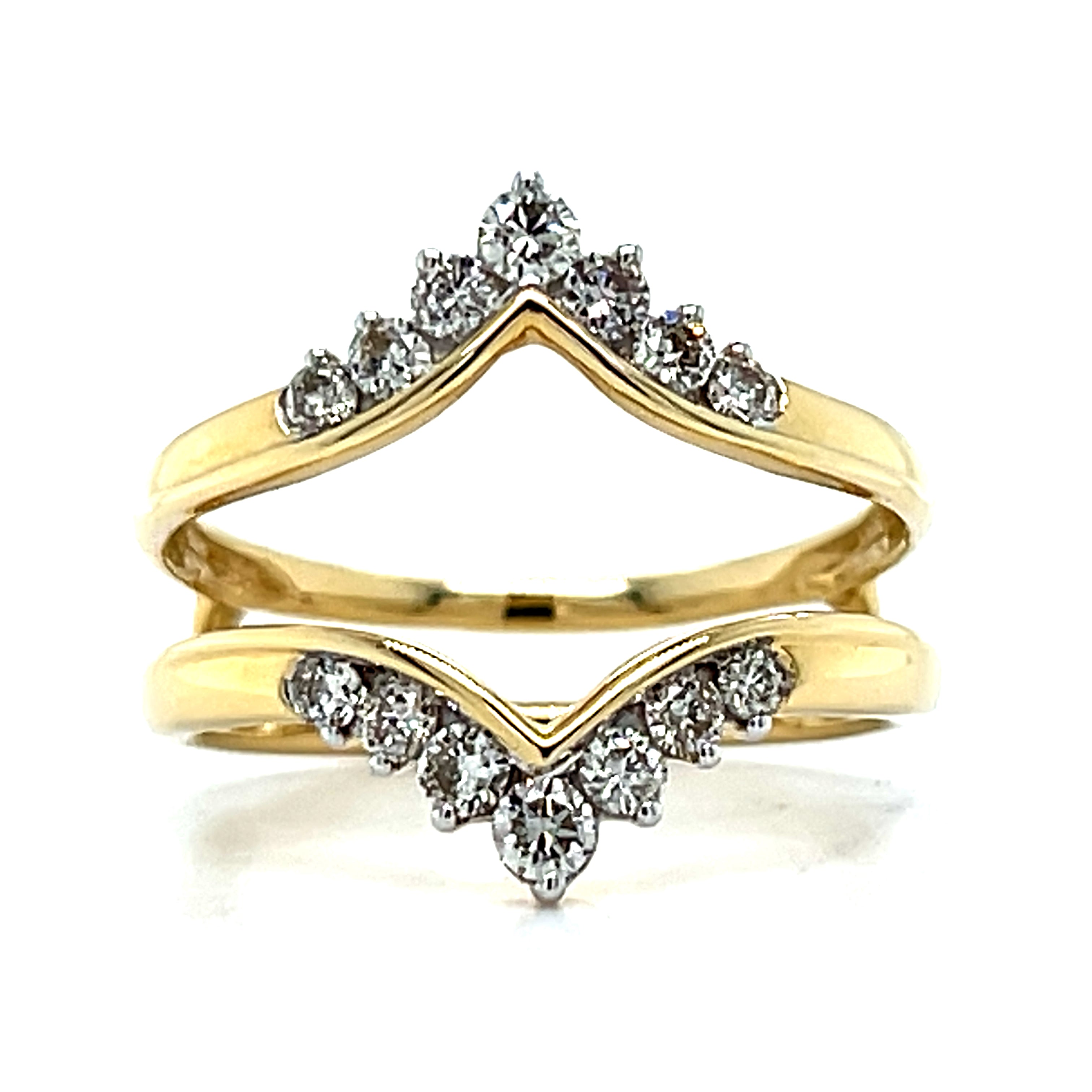 Yellow Gold 1/2CTW Diamond Insert Ring