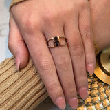 Rose Gold Diamond 3-Stone Ring