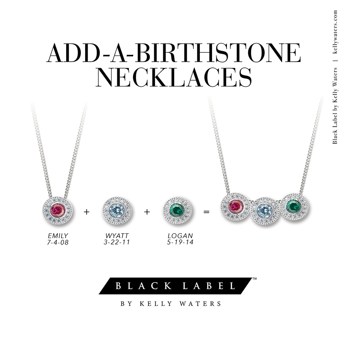 Kelly Waters Gold Vermeil Silver Pendant Charm Featuring a Simulated November Birthstone