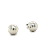 14K White Gold 6mm Ball Earrings