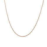 14K Rose Gold Rolo Chain
