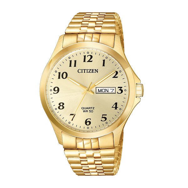 "Nelson" Citizen Men's Quartz Gold-Tone Stainless Steel Expansion Watch