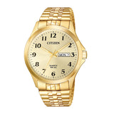 "Nelson" Citizen Men's Quartz Gold-Tone Stainless Steel Expansion Watch