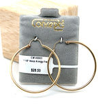 1 1/8" Hoop Allergy Free Earrings
