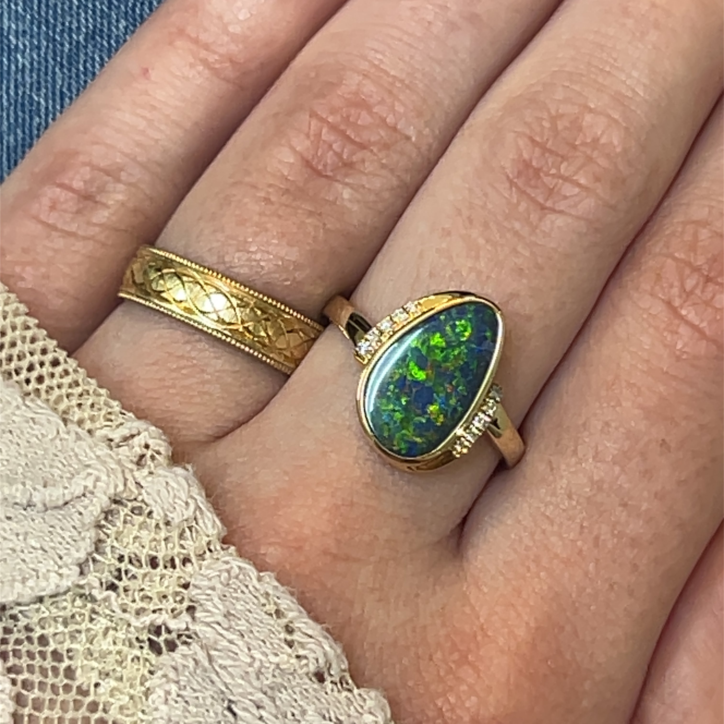 Colored Stone Rings- Women's