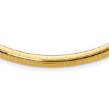 "Rowan" 10K Yellow Gold 28.8G 6mm 18.5" Omega Necklace Estate 431-00022