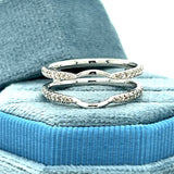 10K White Gold 1/4 Carat Total Weight Diamond Insert Ring