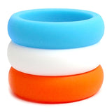 Ladies Silicone 5mm Orange Combo 3 Pack Size 9