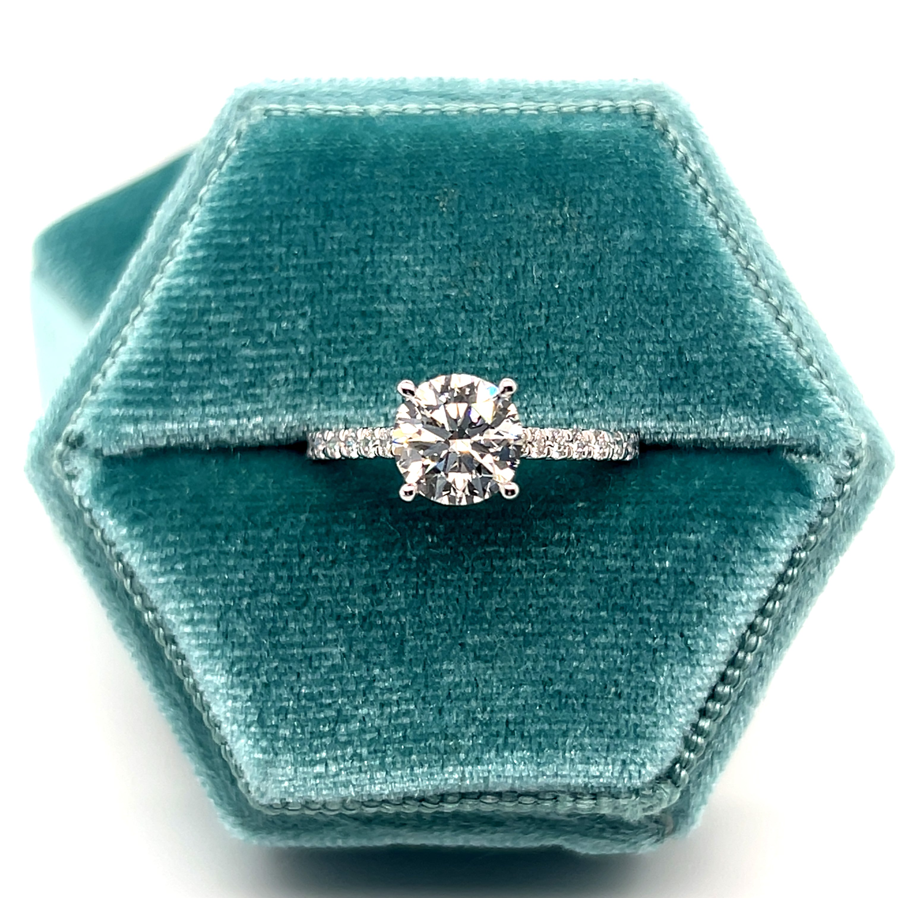 White Gold Lab Grown Diamond Engagement Ring