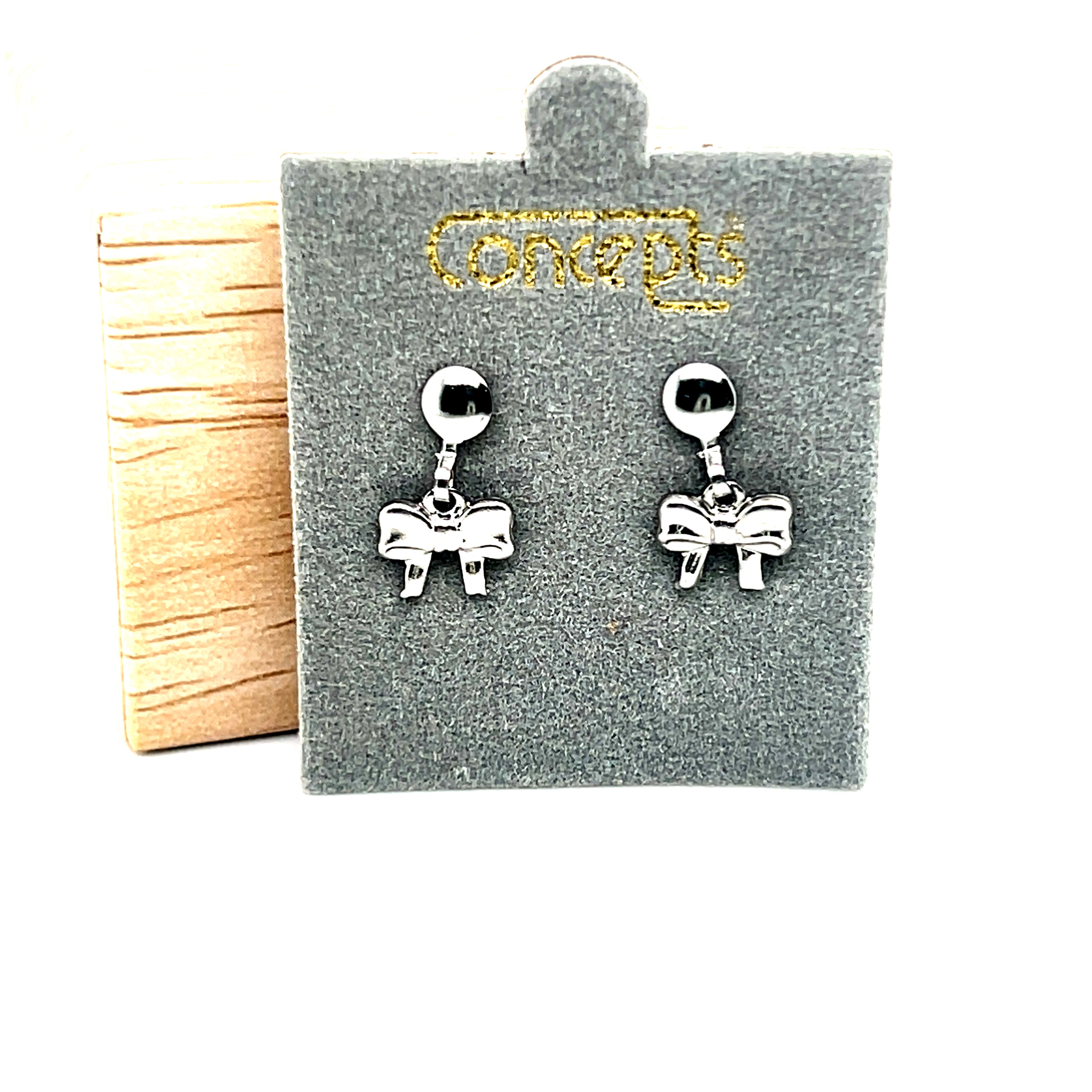 Concepts Bow Allergy Free Earrings