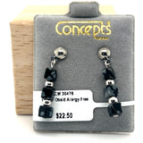Genuine Obsidian Allergy Free Earrings