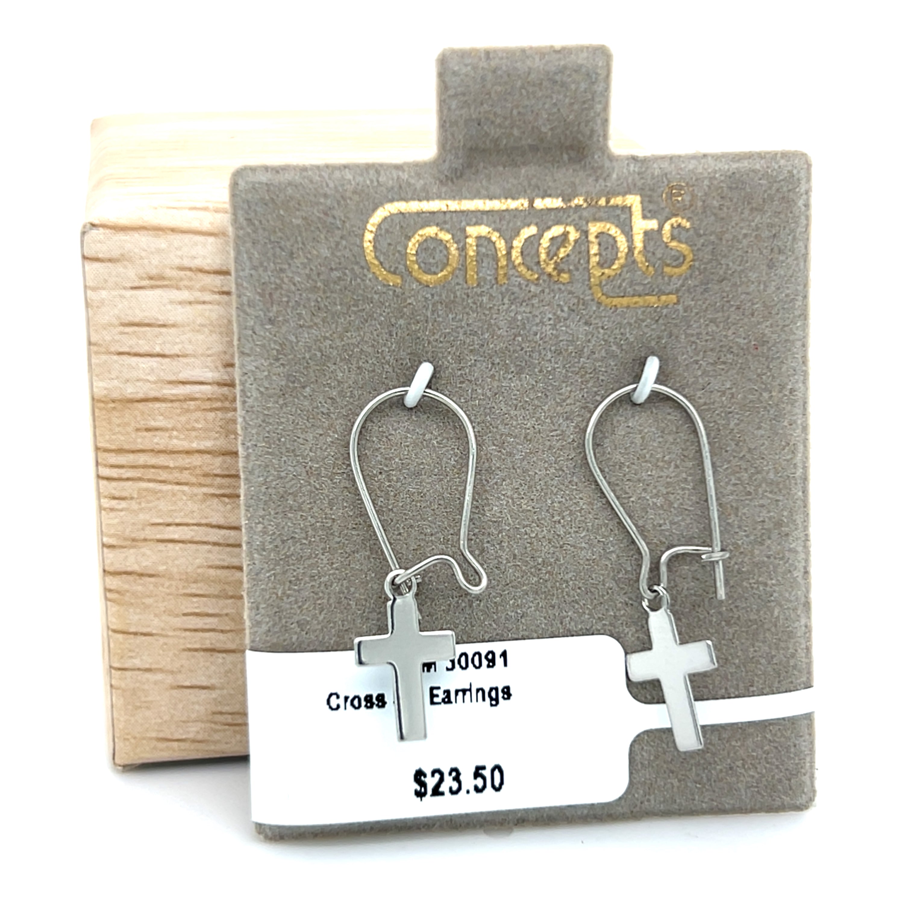 Cross Wire Back Allergy Free Earrings