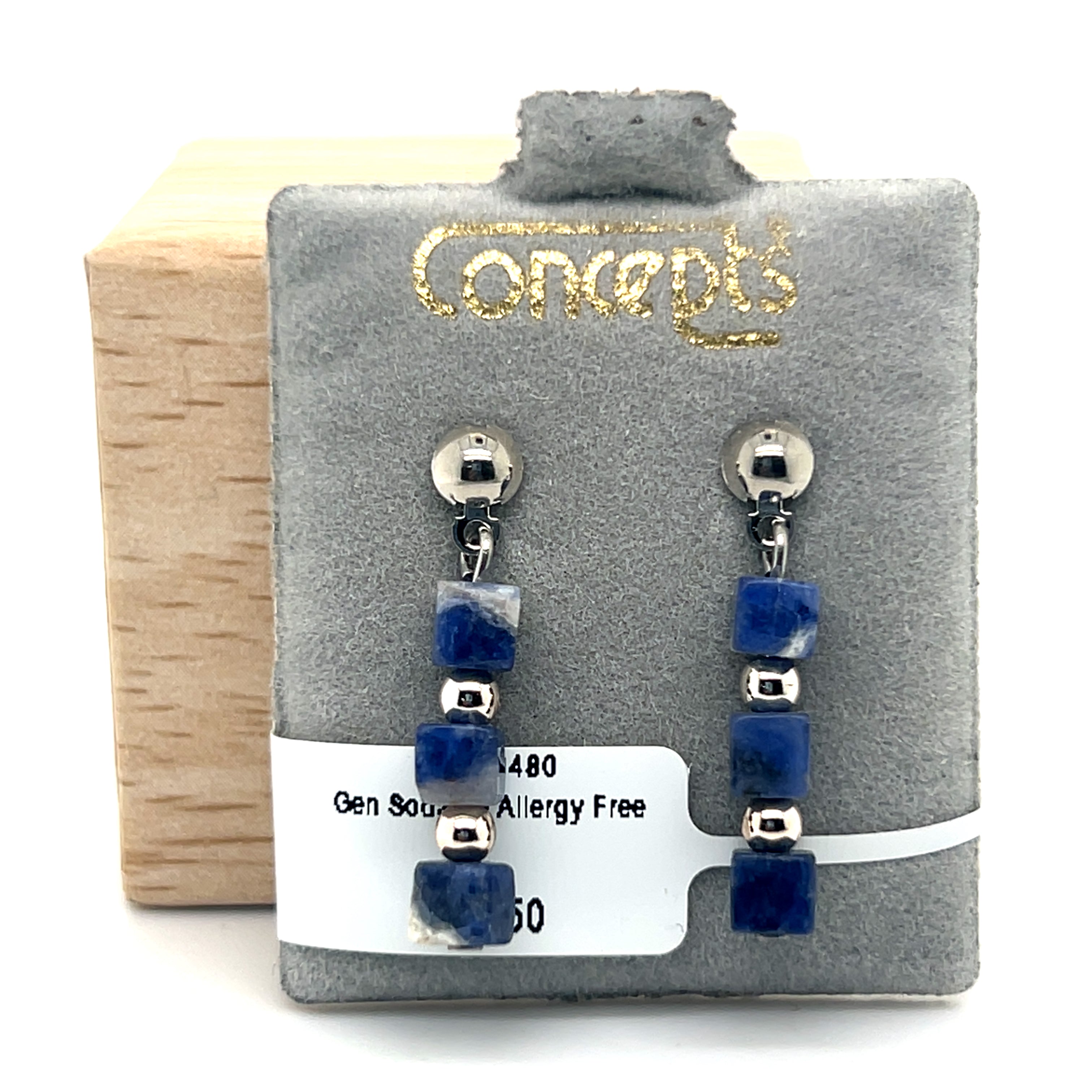 Genuine Sodalite Allergy Free Earrings