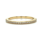 Yellow Gold Diamond Wedding Anniversary Stackable Band