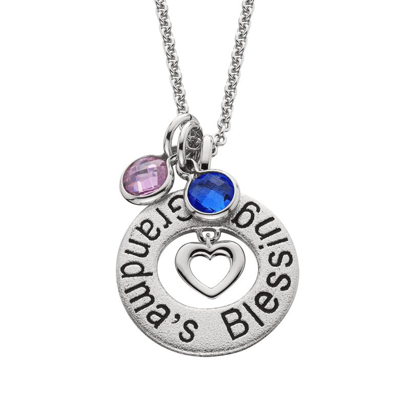 Sterling Silver "Grandma's Blessing" Mommy Chic Pendant