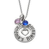 Sterling Silver "Grandma's Blessing" Mommy Chic Pendant