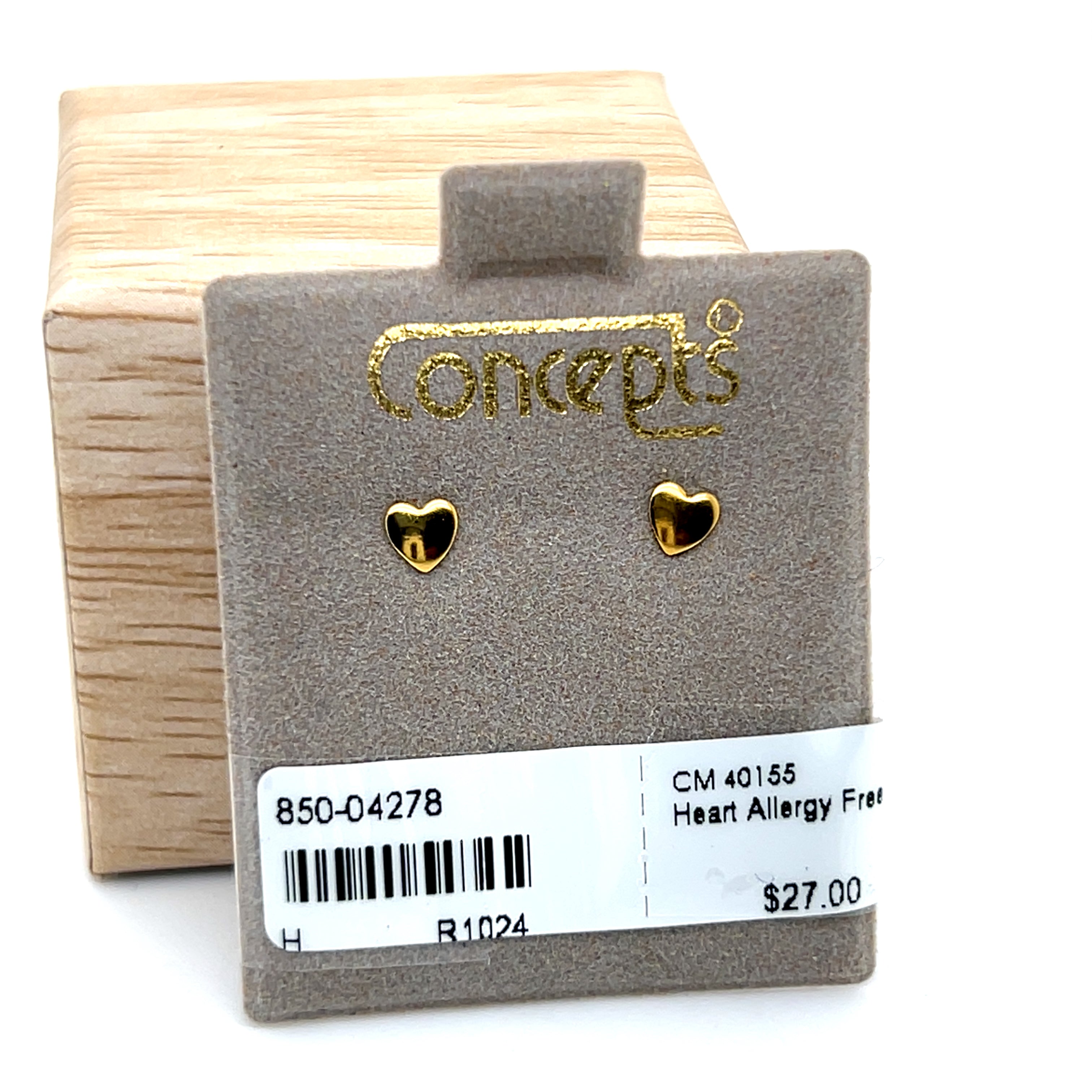 Heart Allergy Free Earrings