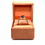 Yellow Gold 4.11CT Checkerboard Lab Alexandrite and 0.024 Carat Total Weight 2-Diamond Ring