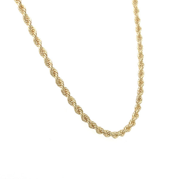 Forever Gold Yellow Gold 2.2mm Rope Chain 18"