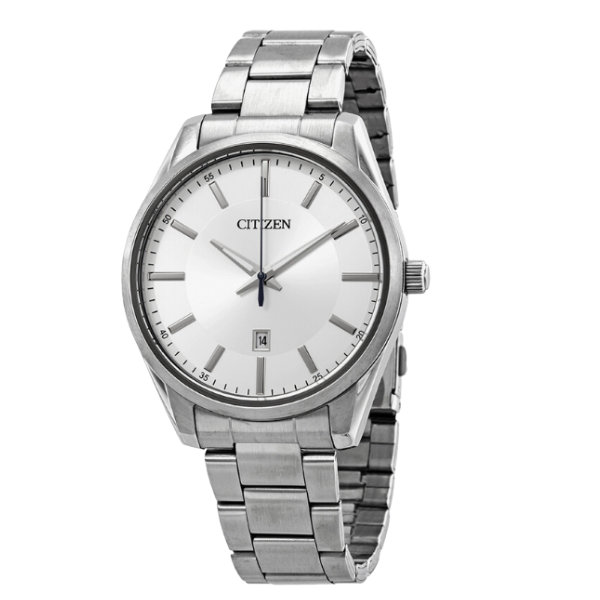 Citizen Quartz Men's Silver-Tone Dial Stainless Steel Watch