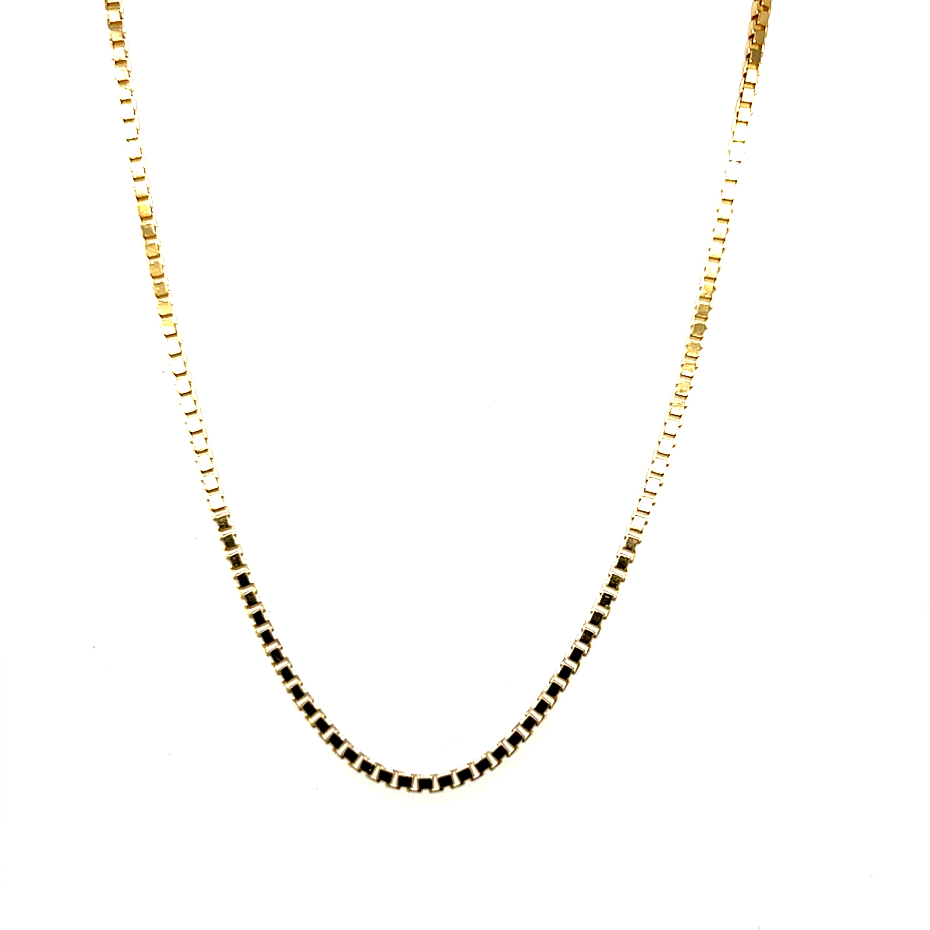 "Alora" 10K Yellow Gold 24" 6.8g Box Chain Estate 1.2mm