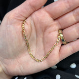 "Ashton" 14K Yellow Gold 8.5g 3mm Figaro Chain 20" Estate