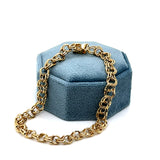 "BFF" 10K Yellow Gold 5mm Charm Bracelet – 7" (Estate)