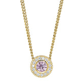 Kelly Waters Gold Veremil Silver Pendant Charm Featuring a Simulated October Birthstone