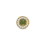 Kelly Waters Gold Veremil Silver Pendant Charm Featuring a Simulated August Birthstone