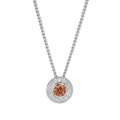 Kelly Waters Sterling Silver Pendant Charm Featuring a Simulated November Birthstone