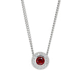 Kelly Waters Sterling Silver Pendant Charm Featuring a Simulated January Birthstone